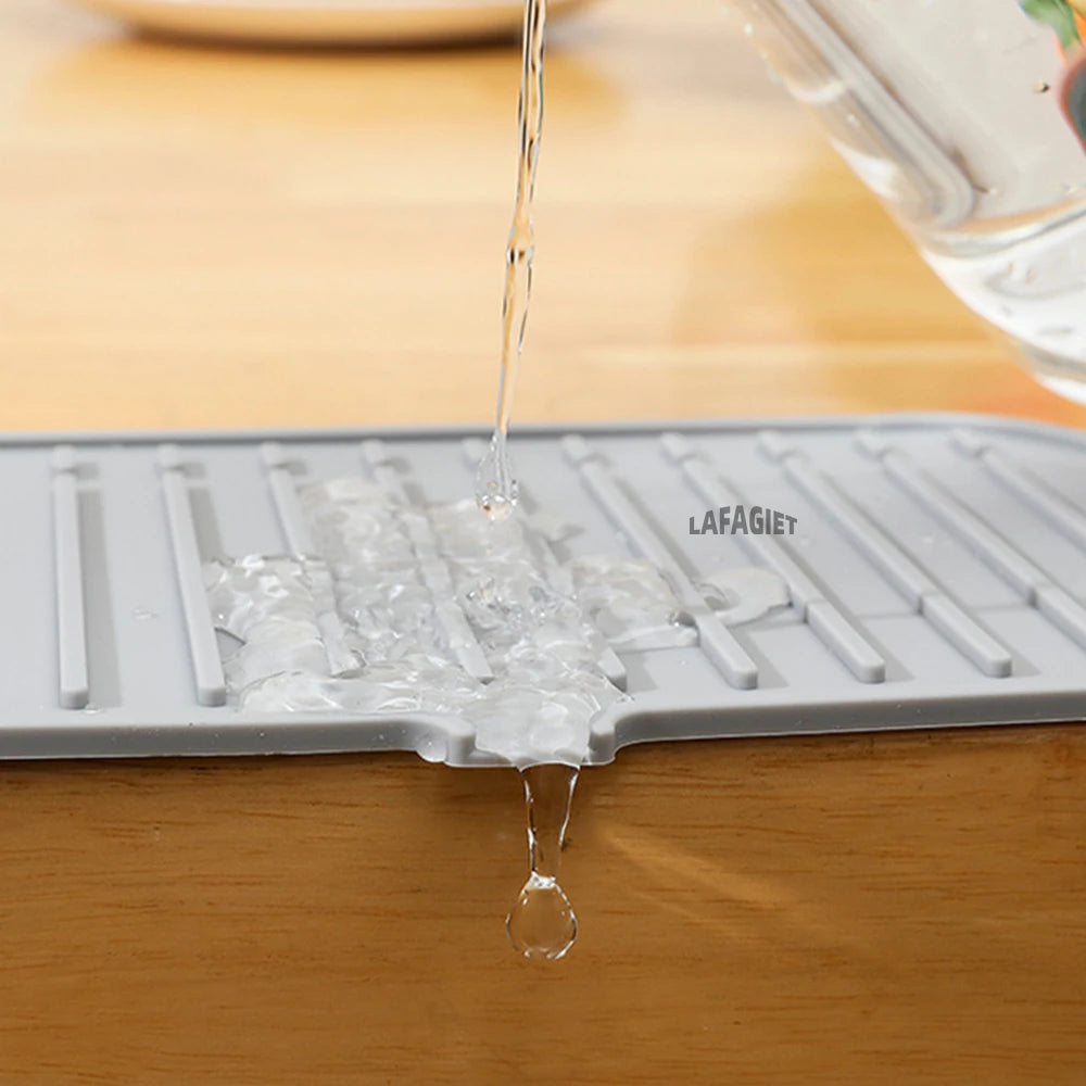 Silicone Drainage Pad Bathroom Kitchen Faucet Drip Mat Wash Basin Sink Splash Proof Draining Pad Table Heat Insulation Protector