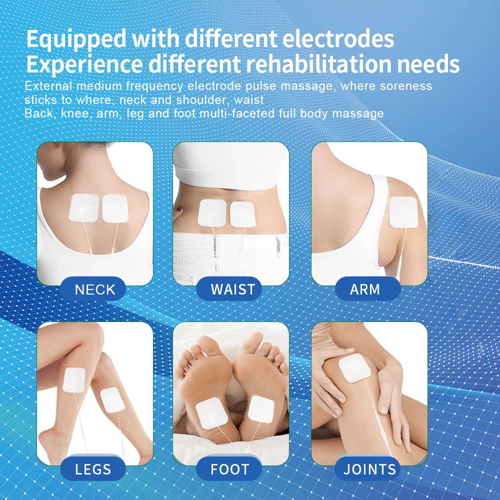 EMS Electric Muscle Stimulator Tens Unit Electrostimulator Pulse Massager Rechargeable Full Body Care Muscle Relax Device