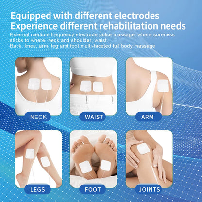 EMS Electric Muscle Stimulator Tens Unit Electrostimulator Pulse Massager Rechargeable Full Body Care Muscle Relax Device