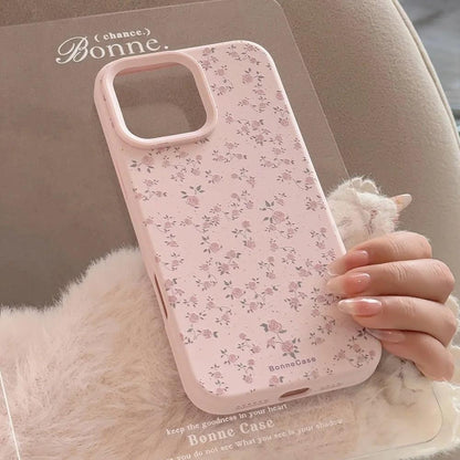 iPhone Flower Pattern Silicone Case – Shockproof Bumper