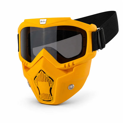 Dustproof Motocross Glasses Adjustable Motorcycle Goggles Breathable Full Face Protective Motorbike Dirt Bike Off-road Mask