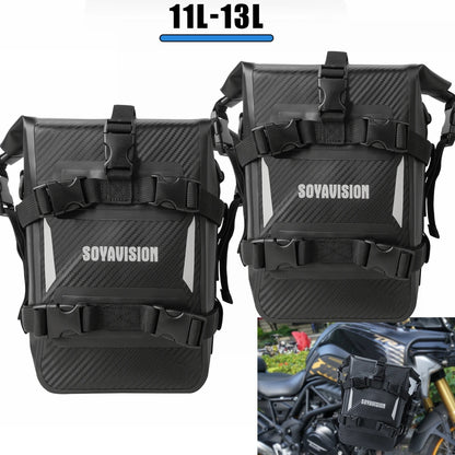 2PCS Motorcycle Bumpers Bag Waterproof 5L-8L Motorcycle Side Frame Bag Motorcycle Crash Bar Bag Universal Tools Storage Bag