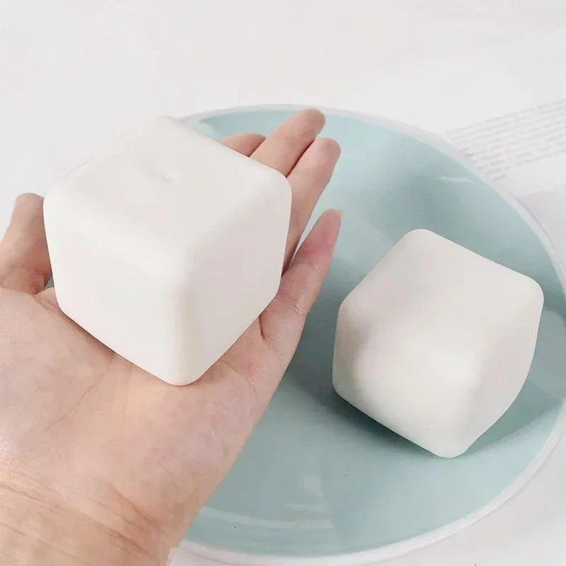 1Pc Shaping Tofu Soft Pinch Slow Rebound Squeeze Toy for Kids Adult Pop Fidget Toys Children Sensory Entertainment Games Gifts