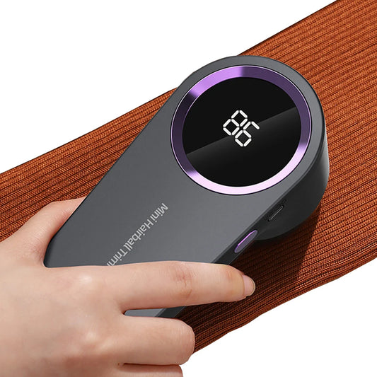 Electric Lint Remover with Digital Display – USB Rechargeable Fabric Shaver