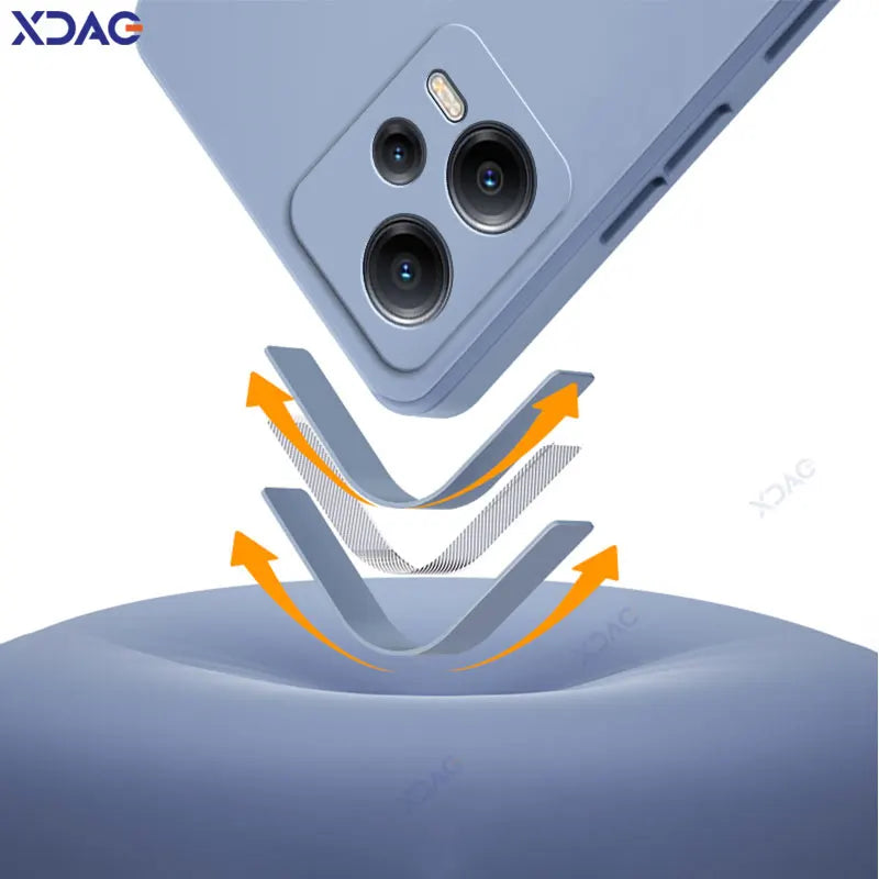 Luxury Double Liner Phone Case for Xiaomi POCO X5 Pro 5G Square Liquid Silicone Back Cover POCOX5 X5Pro 360 Soft Shockproof Bags
