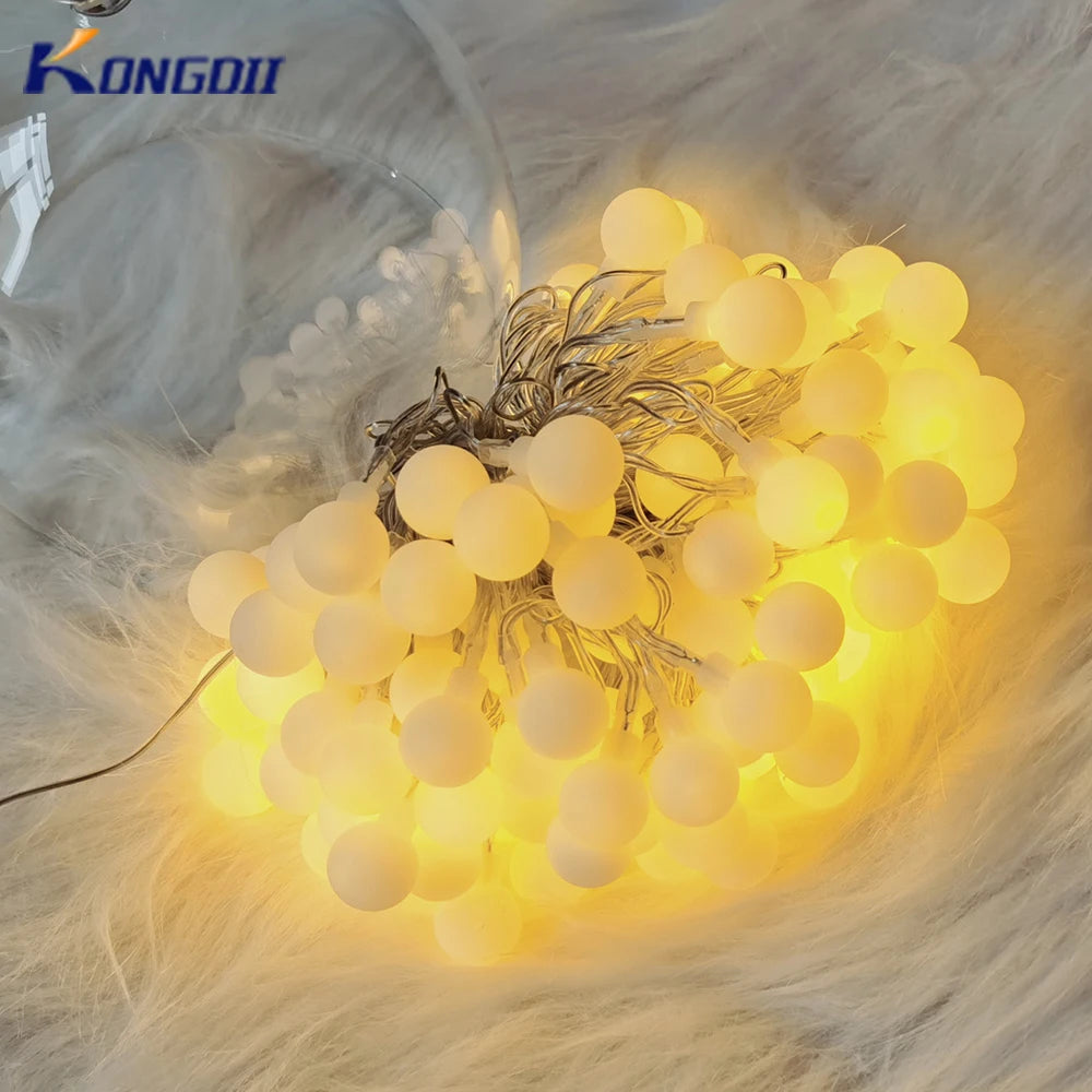 13M LED Ball String Lights – Outdoor & Indoor