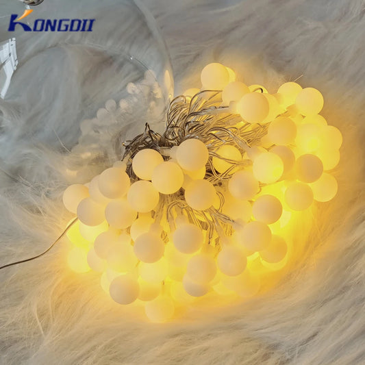 13M LED Ball String Lights – Outdoor & Indoor