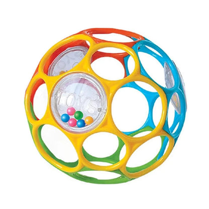 Soft Baby Grasping Rattle Ball with Bell – Early Education Sensory Toy