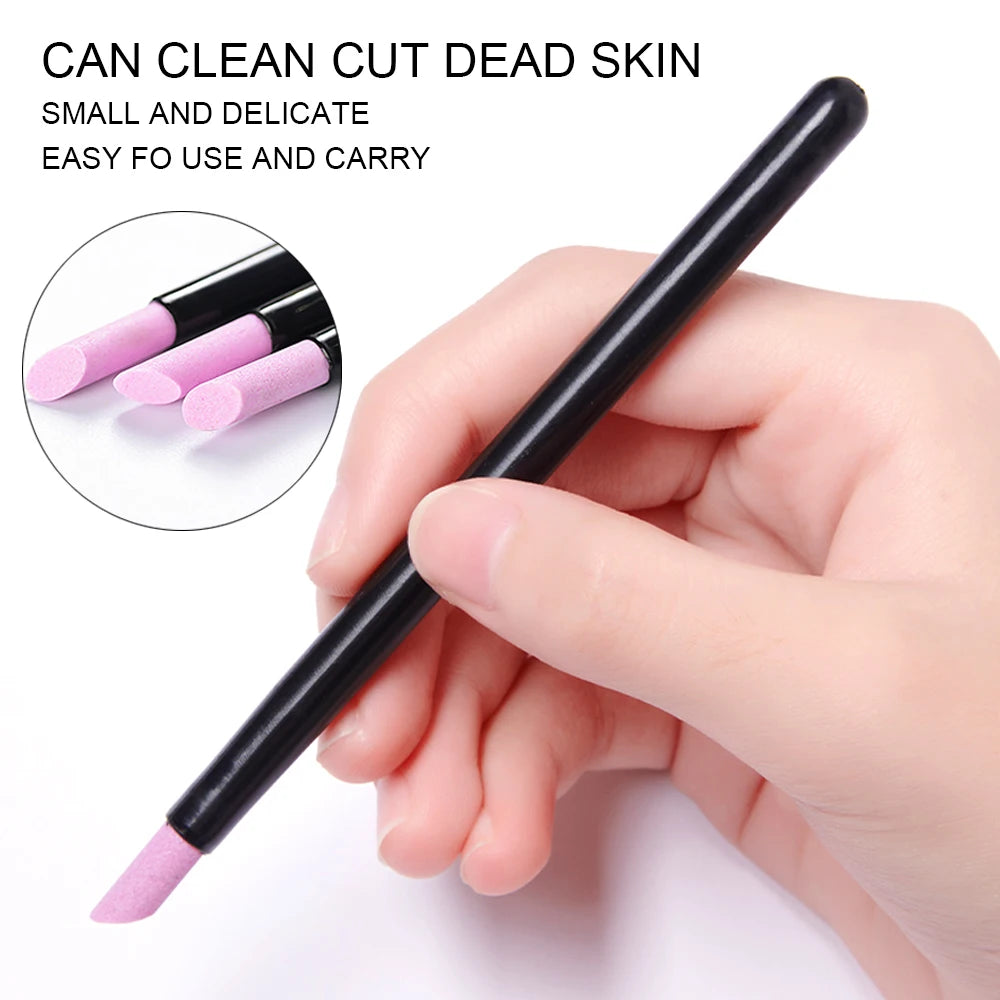 Quartz Stone Nail File Rods Cuticle & Dead Skin Remover