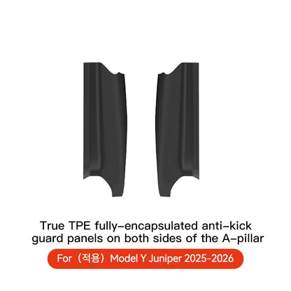 YZ Car Center Console Two Side Panel Anti Kick Pad Protector For Tesla Model 3 Y Highland Juniper 2026 TPE Anti-dirt Protective