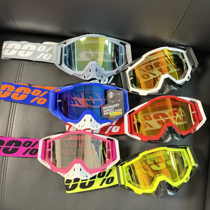 Motorcycle Goggles-Premium Off-Road Riding Glasses for All Helmets Anti-Scratch UV400 Cross-Border Outdoor Sports Gear