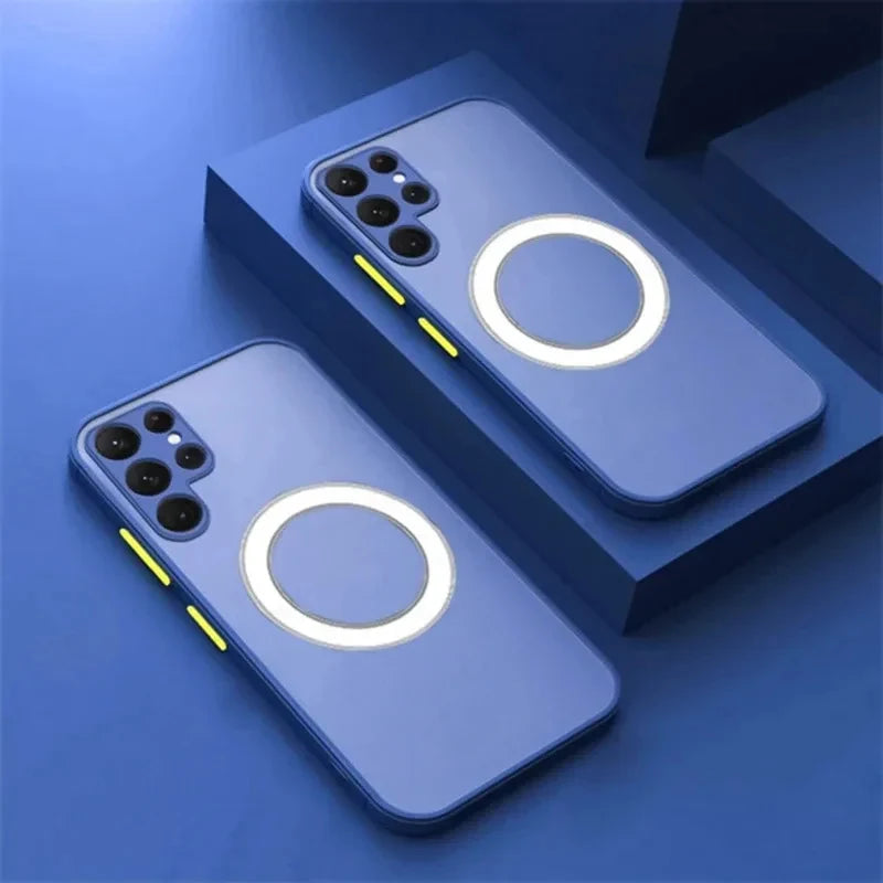 For Magsafe Magnetic Phone Case For Samsung Galaxy S26 S25 S24 S23 S22 S21 Ultra Plus FE Edge A56 A36 A17 A37 A57 5G Ultra Funda