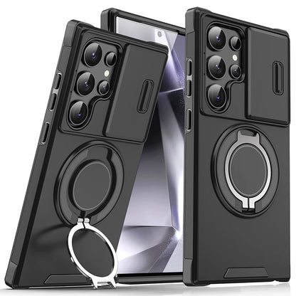 Luxury 360 ° Rotating Hidden Metal Ring Car Holder Armor Phone Case For Samsung S24 Ultra S21 S22 S23 Ultra Plus S20 FE A54 A15