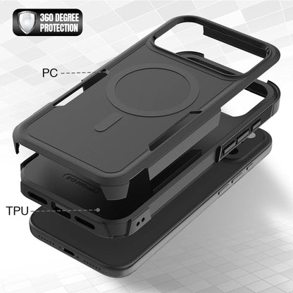 Premium 2IN1 Heavy Armor Magnetic Charging Case for iPhone 18 17 Air 16 15 14 Plus 13 12 Pro Max Shockproof Matte Protect Cover