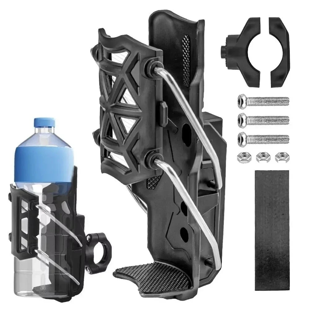 Adjustable Motorcycle Bike Cup Holder Handlebar Water Bottle Bike Mount For 32-77mm for bicycles
