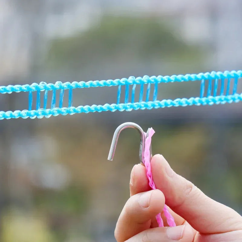 Portable Windproof Camping Clothesline Anti‑Slip Outdoor Drying Rope - Urbizia