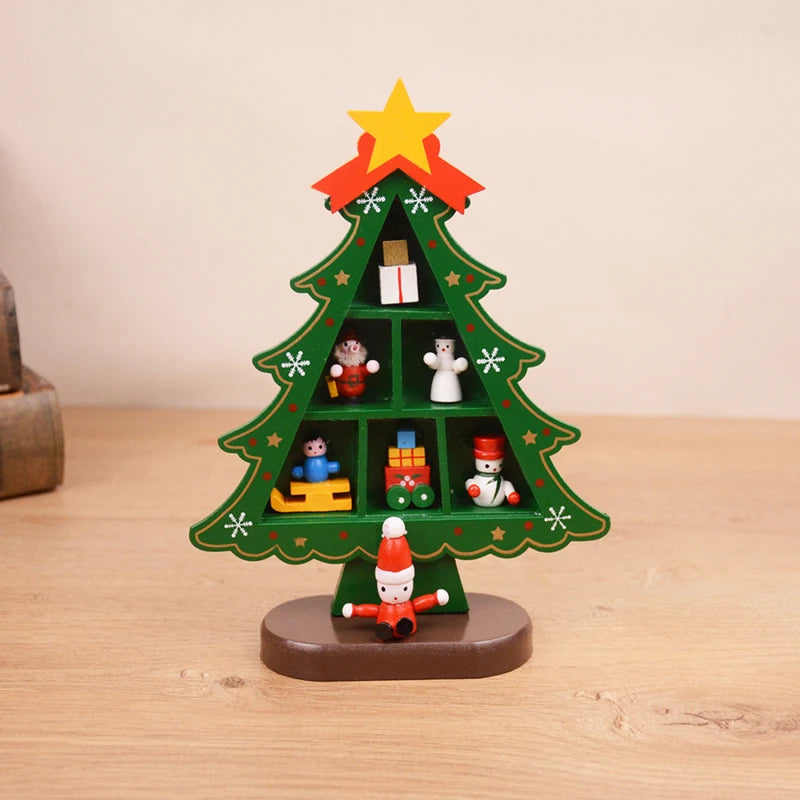 Wooden Christmas Tree – 3D Desktop Ornament