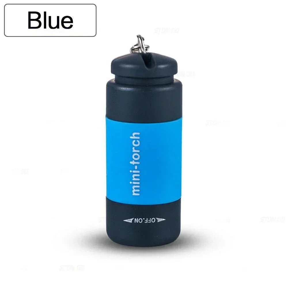USB Rechargeable LED Multifunctional Strong Light Pocket Keychain Flashlight Waterproof Outdoor Hiking Camping Mini Flashlight - Urbizia