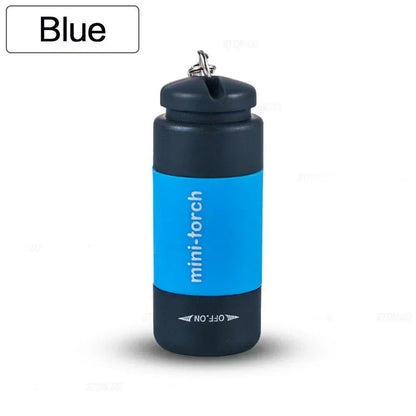 USB Rechargeable LED Multifunctional Strong Light Pocket Keychain Flashlight Waterproof Outdoor Hiking Camping Mini Flashlight - Urbizia