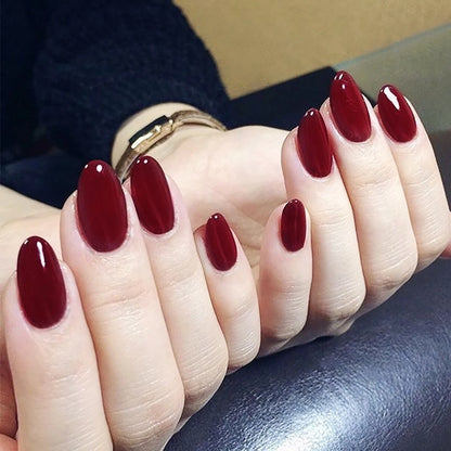 24Pcs Halloween Spider Print False Nails – Gothic Short Round Press-on Nail Tips for Women