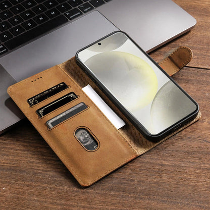 Business Leather Flip Wallet Case for Samsung Galaxy