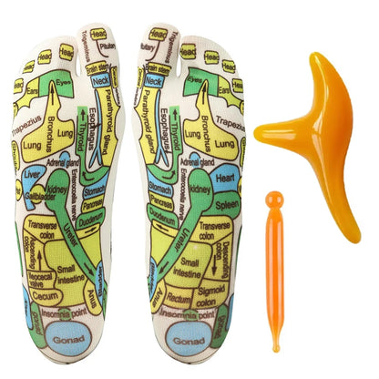 Socks Acupressure Foot Massage Relieve Tired Feet Massager Reflexology Socks Foot Acupoint Massage Tool Physiotherapy Foot Care