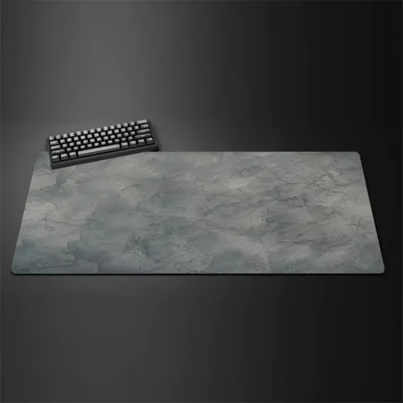 Gray mouse pad Large/Small overlocked mousepad xxl desktop keyboard table pad gray series game desk mat computer accessories - Urbizia