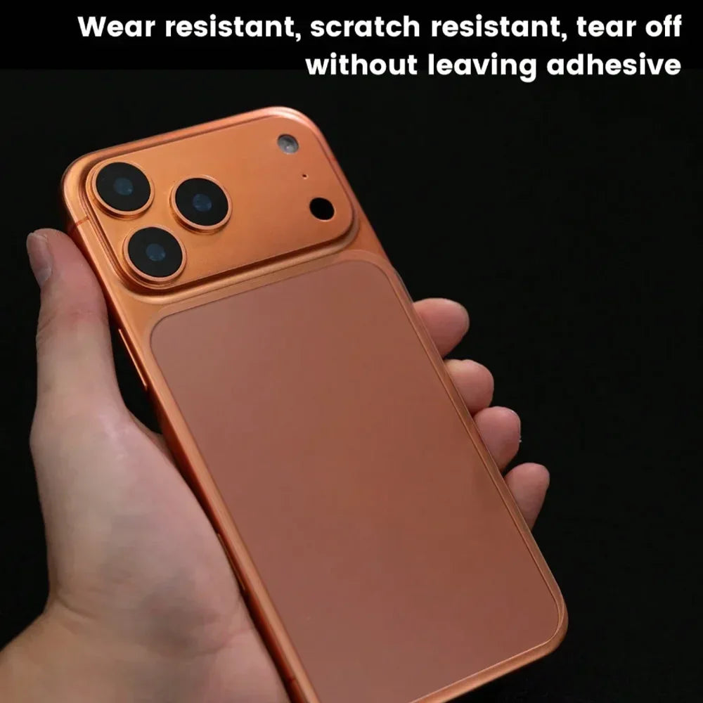 NNBILI 2pcs/Set Matte Base Lens Film + Matte PET Back Film For IPhone 17 Pro Max/17 Pro/17 Phone Accessories Minimalist Design