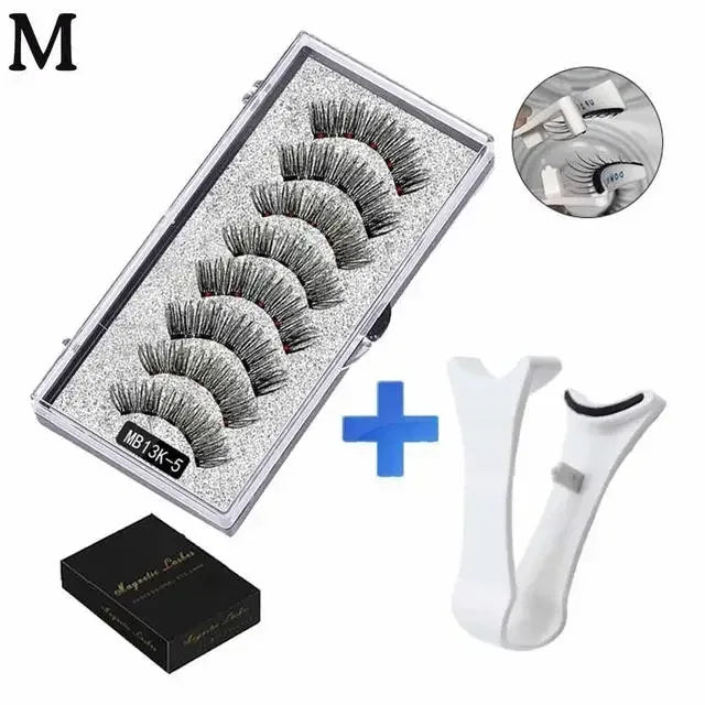 3D Magnetic Eyelashes Kit with Tweezers - Urbizia