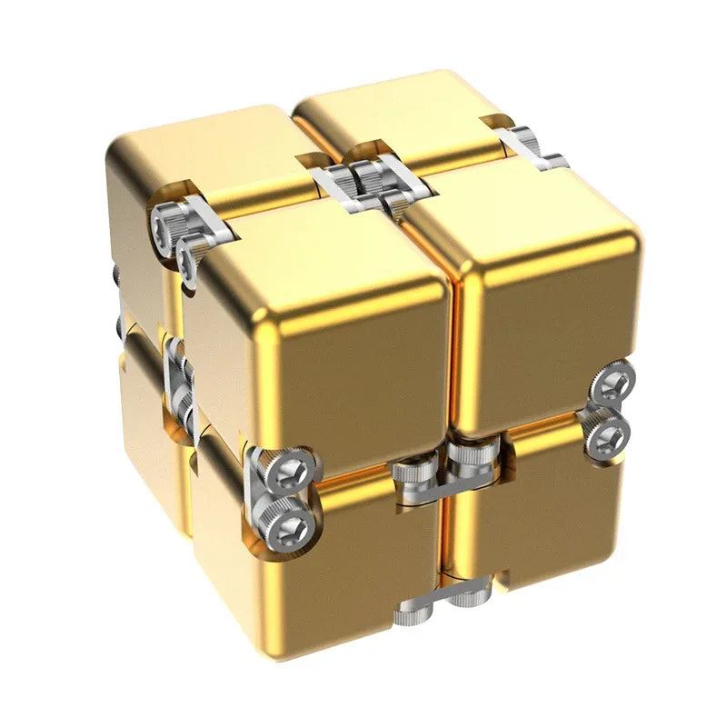 Metal Magnetic Pocket Cube 2x2 Puzzle Toy for Stress Relief