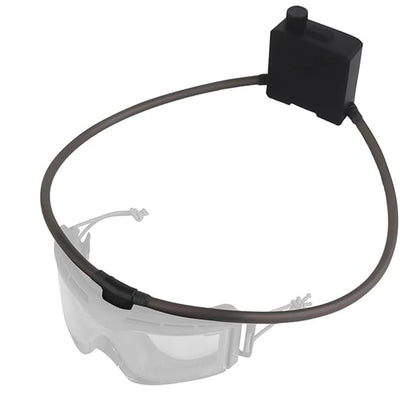 Tactical Goggles Fan Defogger Anti-Fog Kit Eyewear Air Defog for Airsoft Shooting Motocross Skiing Mountaineering Clear Vision