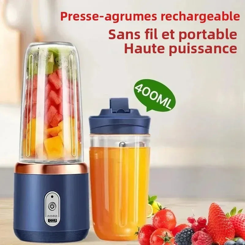 6-Color 400ml Portable USB Blender – Travel Juicer Cup - Urbizia