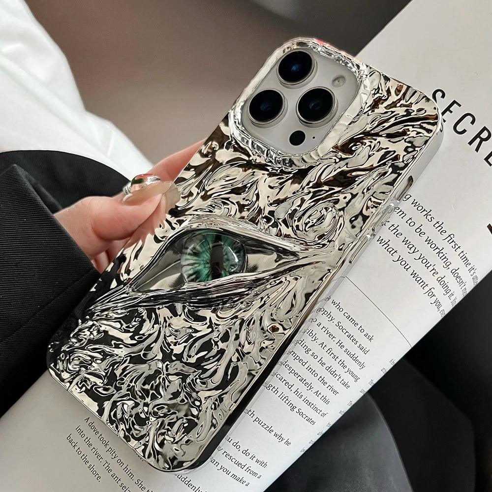 3D Evil Eyes Frosted TPU Case for iPhone 17–11 Series