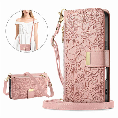 PU Leather Zipper Crossbody Flip Wallet Card Slot Phone Case For Samsung Galaxy S26 Plus S26 Pro S26 Ultra A57 Wrist Strap Cover