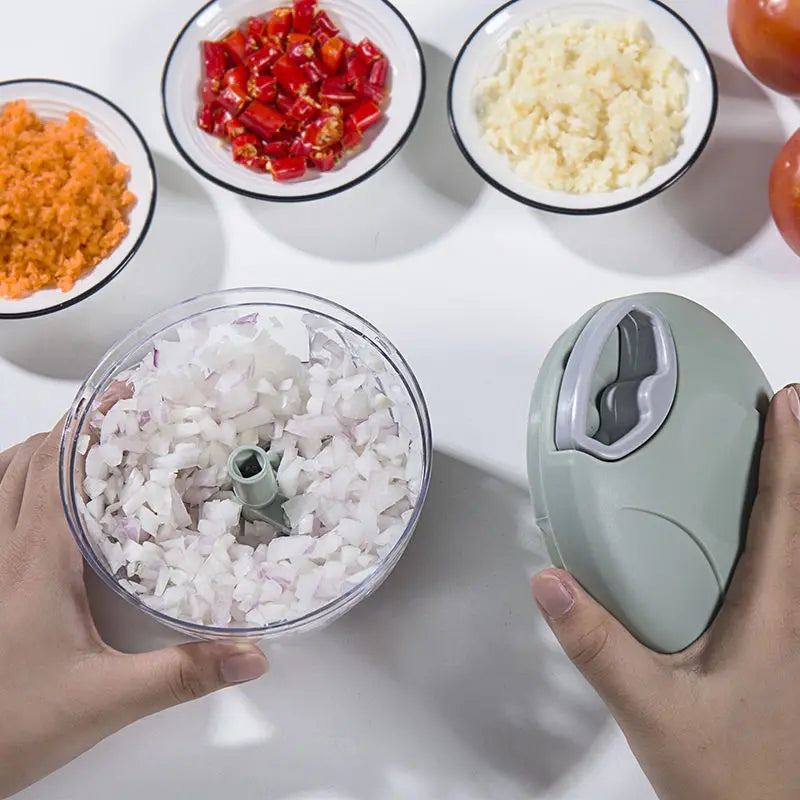 Multifunction Manual Garlic & Ginger Grinder – Handheld Kitchen Cutter