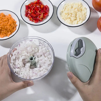 Multifunction Manual Garlic & Ginger Grinder – Handheld Kitchen Cutter