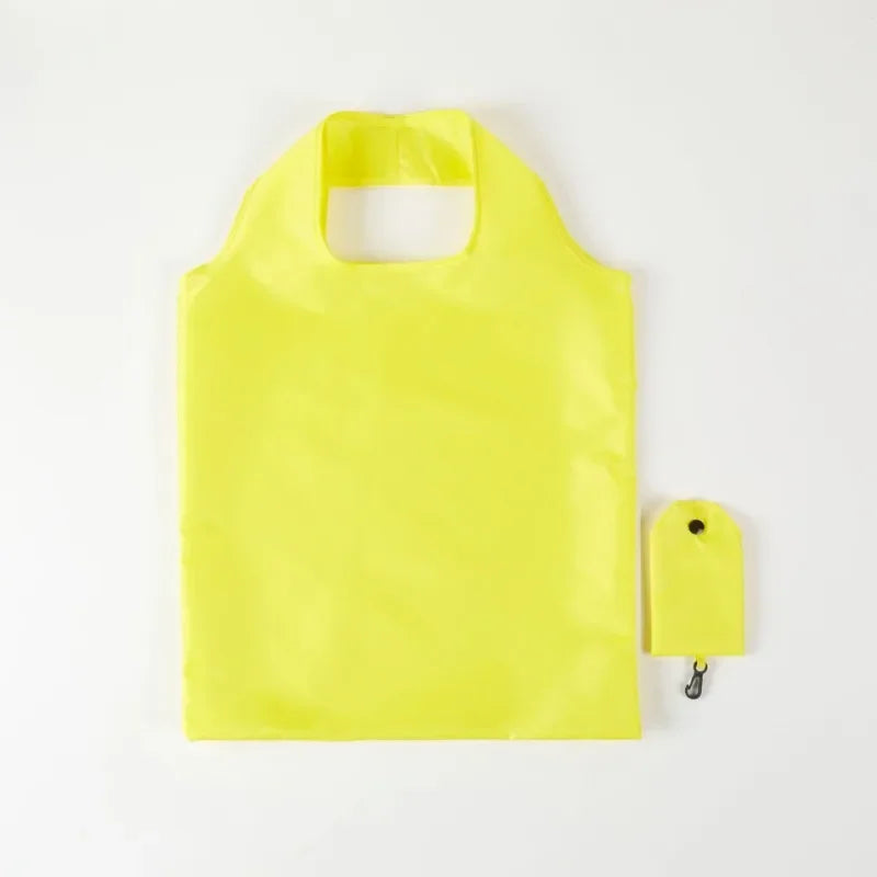 In The Case of Women's Solid-color Eco-friendly, Foldable and Reusable Shopping Bags for Polyester Travel Groceries