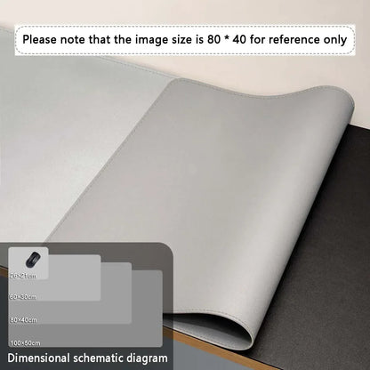 Mouse Pad Large Size Office Desk Protector Mat PU Leather Waterproof Desktop Keyboard Desk Pad Gaming Mousepad PC Accessories - Urbizia