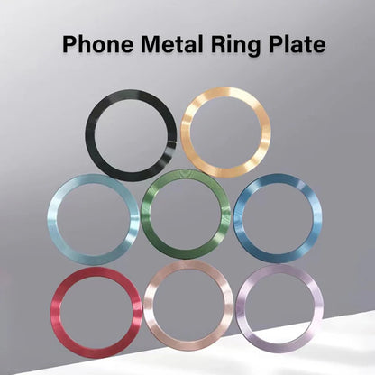 Mobile Phone Colourful Metal Plate for Magsafe Wireless Charging Phone Holder Back Sticker Sheet for iPhone 17 16 15 Pro Xiaomi