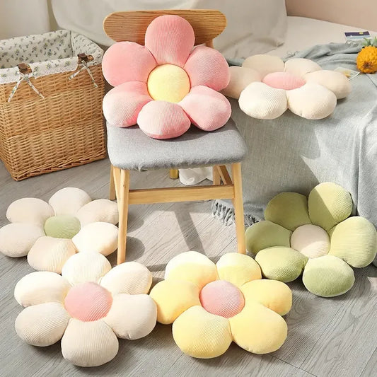 35CM Colorful Flowers Plush Pillow Plant Petal Cushion Stuffed Toys Home Decor Gift - Urbizia