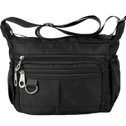 Shoulder Bag Men Small Crossbody Backpack Shoulder Bag with Adjustable Shoulder Straps PU Leather/Oxford Cloth Chest Bag Daypack