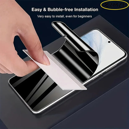 4Pcs Privacy Hydrogel Film for Samsung Galaxy S26 S25 S24 S23 S21 S22 Ultra Plus Edge FE Screen Protector Anti-Scratch Anti-Spy