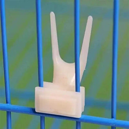 5pcs Durable PP Material Bird Cage Fruit Forks, Parrot Feeding Accessories, Pet Supplies Snack Holder for Birds