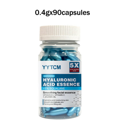 Hyaluronic Acid Deep Moisturizing Capsule Essence, Deep Moisturizing and Brightening Skin Essence (0.4g X 30 Capsules)/Bag - 1 B