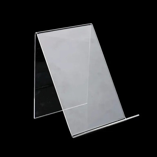 Clear Acrylic Book Display Stand - Multi-Angle Adjustable Photo Frame, Brochure Holder, Artwork Organizer for Tabletop Shelf - Urbizia
