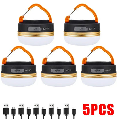 10W High Power Camping Lantern Tents Lamp 1200mah USB Rechargeable Portable Camping Lights Outdoor Hiking Night Hanging Lamp - Urbizia