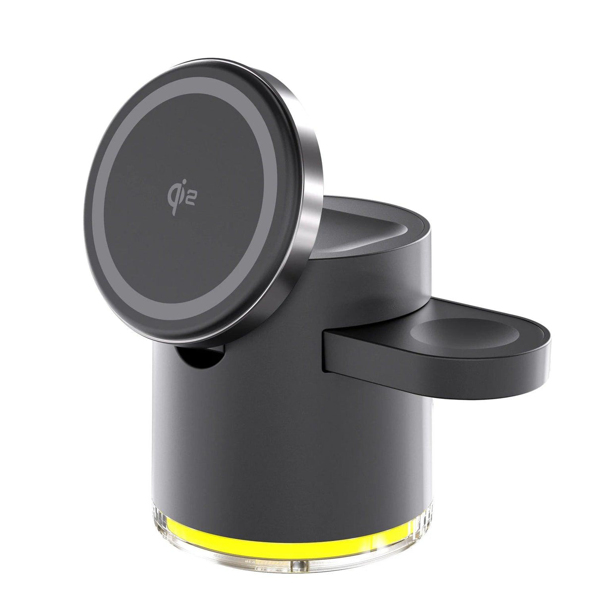3-in-1 Wireless Charger Qi2 Fast Charging Station Foldable Holder for iPhone 17 16 15 Pro Max Airpods Apple Watch Desktop Stand