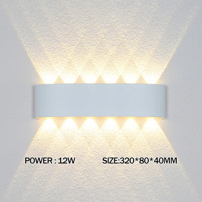 Led Wall Lamp outdoor Stair Light Fixture Bedside Loft Living Room Up Down Home Hallway Lampada 2W 4W 6W 8W 10W 12W Wall Sconces