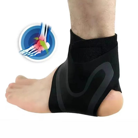 Adjustable Ankle Support Pad Ankle Sleeve Pressure Anti-Spinning Elastic Breathable Support Fitness Sports Safety Prevention