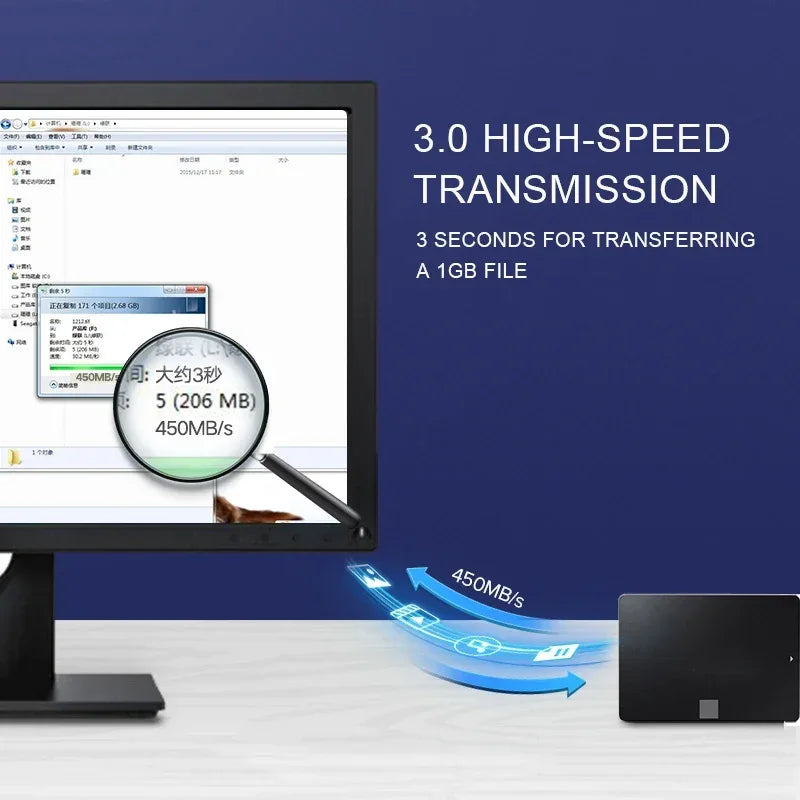 SATA 3.0 Data Cable 6Gbps High-Speed HDD SSD